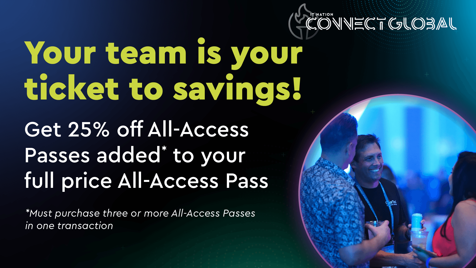 Register 3 or more to get the Team Rate